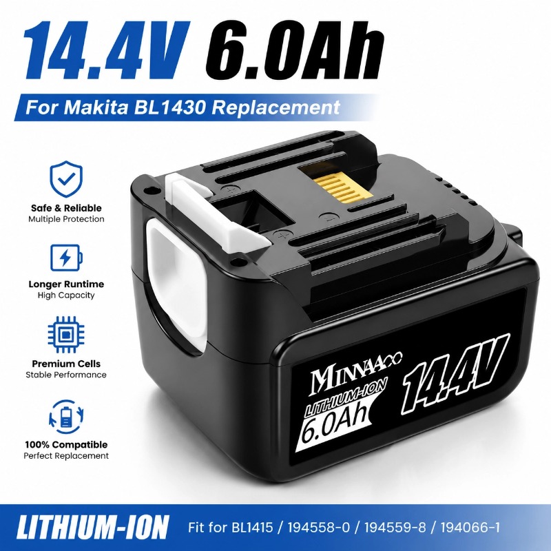 Makita Drill Hp1640 - Для аккумулятора Makita 14.4В 6.0Ач 5.0Ач