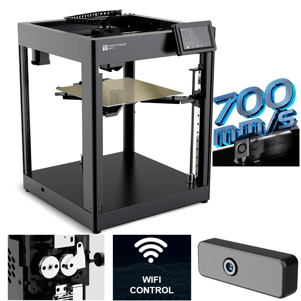 3D Printing Klipper - Высокоскоростной 3D-принтер Twotrees SK1 с прямой