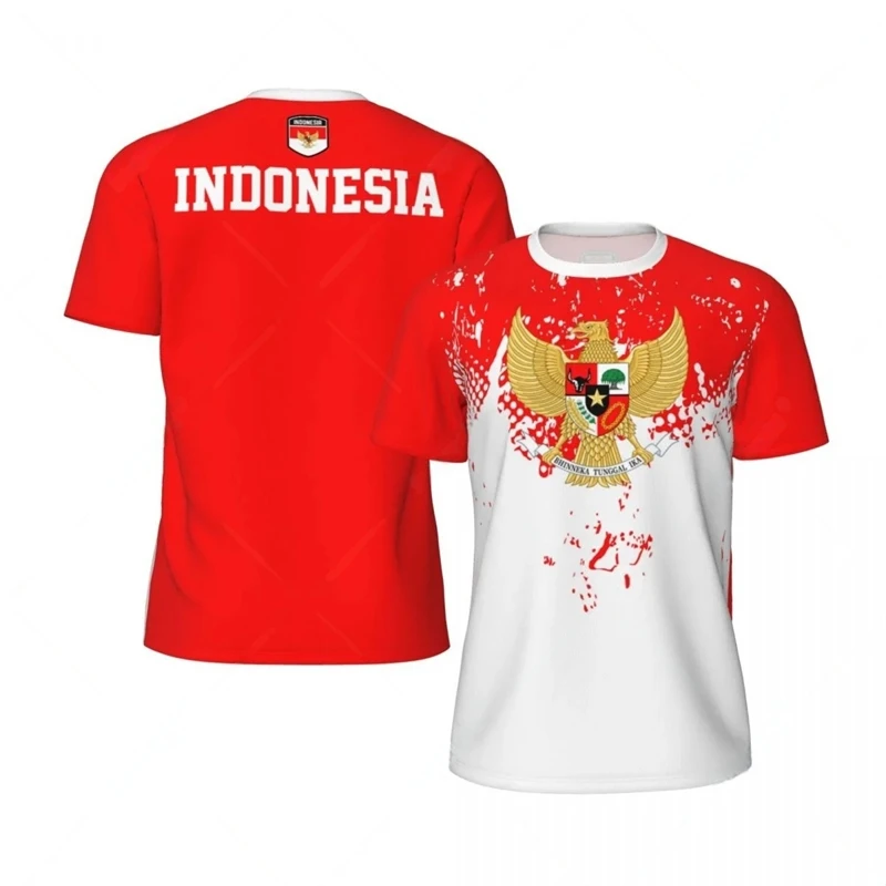 3D Printing Indonesia - Модные футболки с флагом Индонезии для