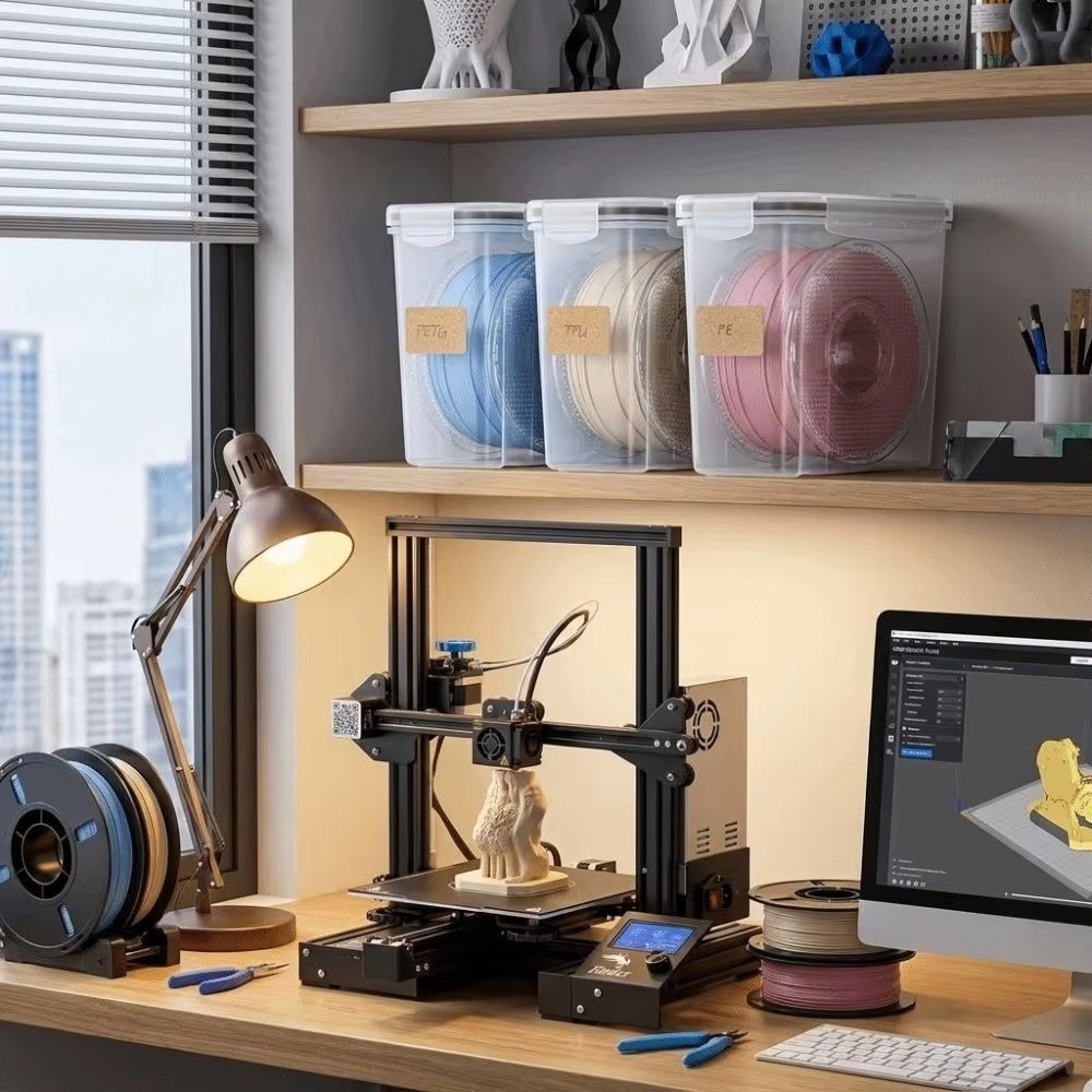 Прозрачный контейнер для филам – обзор и цена 3D Printing With Pp