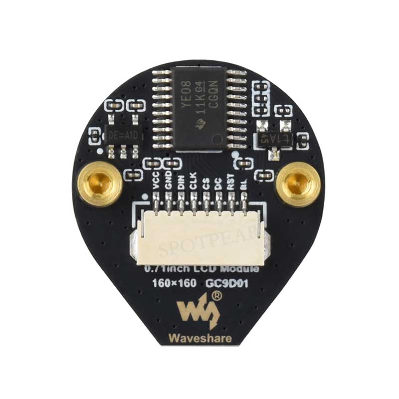 Waveshare 0,71-дюймовый круглы – обзор и цена Raspberry Pi 3D Print