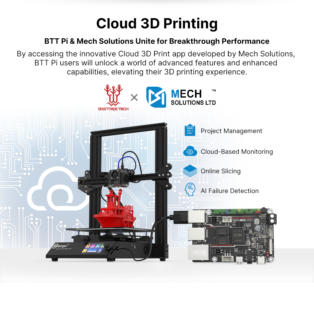 Плата BIGTREETECH BTT PI V1.2  – обзор и цена Raspberry Pi 3D Print