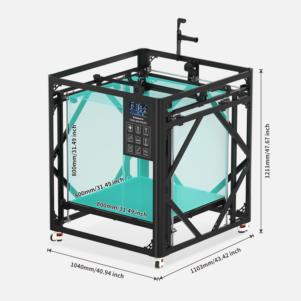 VEHO 800 PRO Большой 3D-принте – обзор и цена 3D Printing Klipper